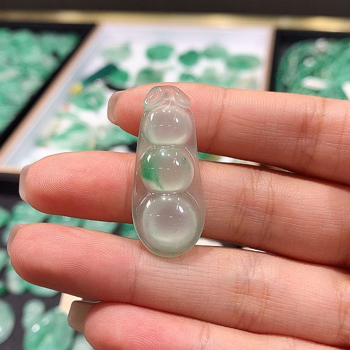 石英质玉银S925镶嵌颈饰