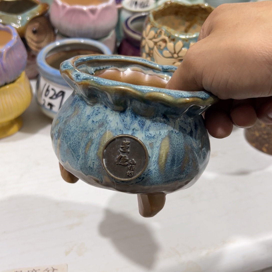 陶瓷陶瓷多肉花盆@@1099