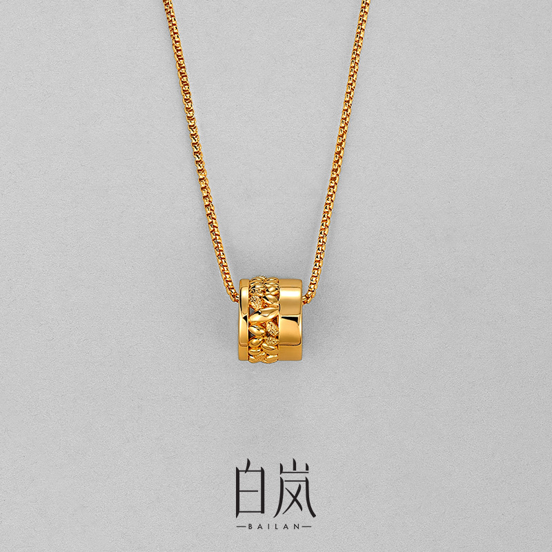 坠链均925银 白岚五谷丰登项链925银原创设计锁骨链女小众XL5239