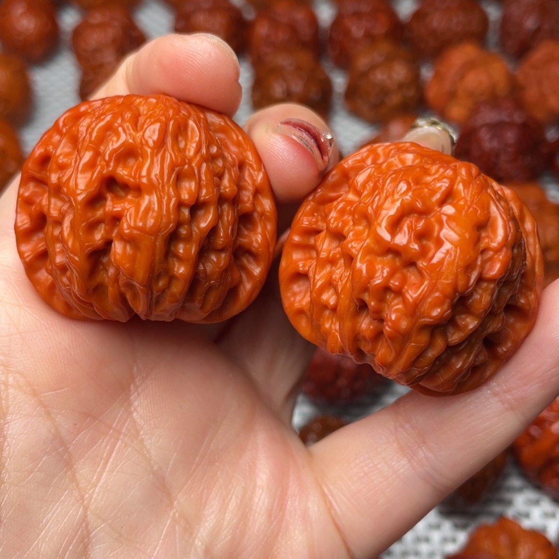 桃核吊坠文玩核桃 手把件 磨盘 40