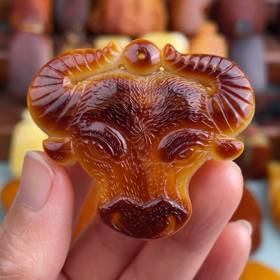 定制琥珀未镶嵌蜜蜡吊坠吊坠