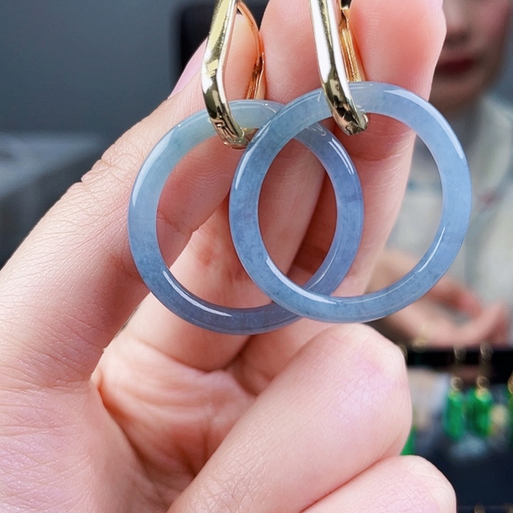 翡翠耳饰未镶嵌饰品