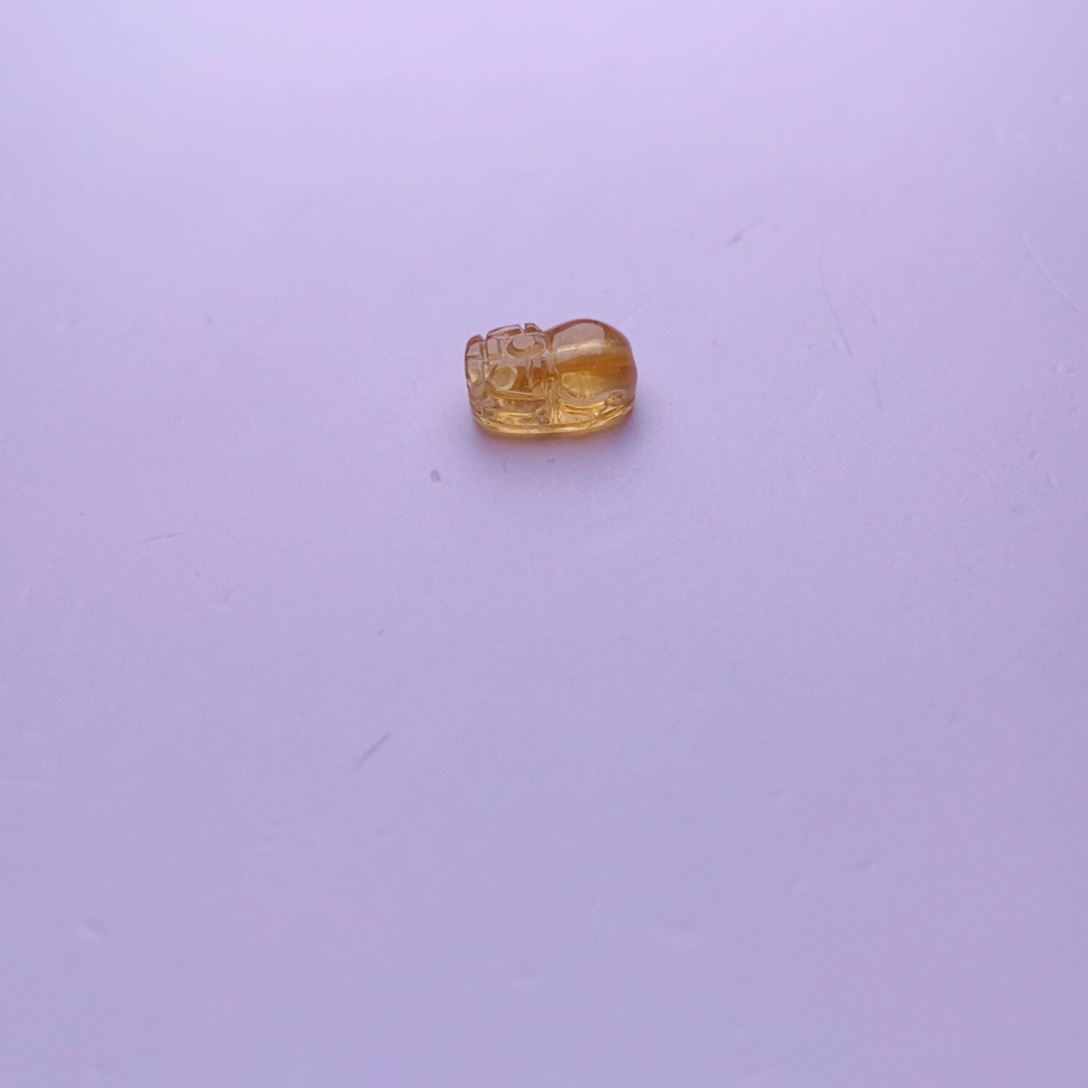 未镶嵌单颗貔貅m碧玺