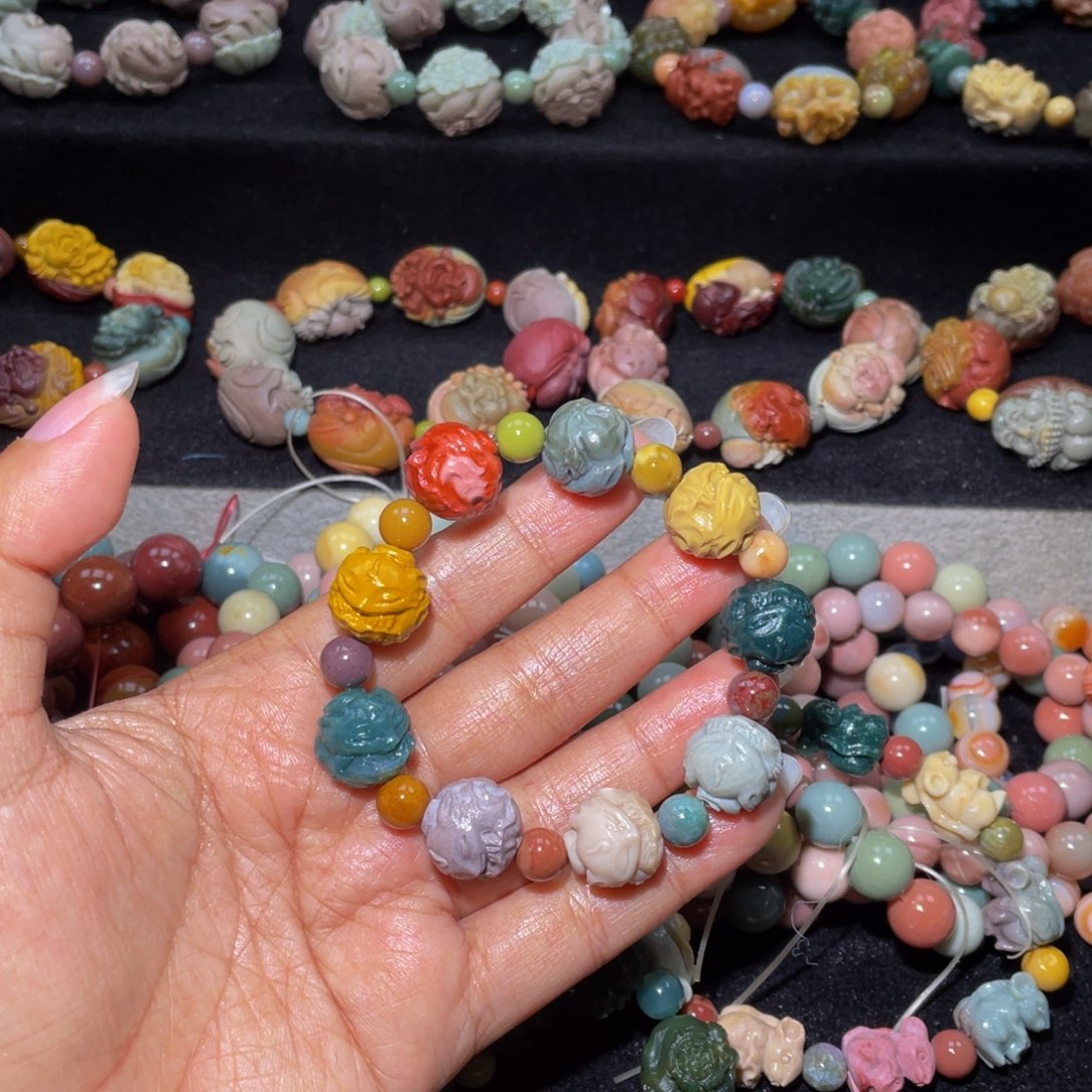 石英质玉未镶嵌手链鹿*