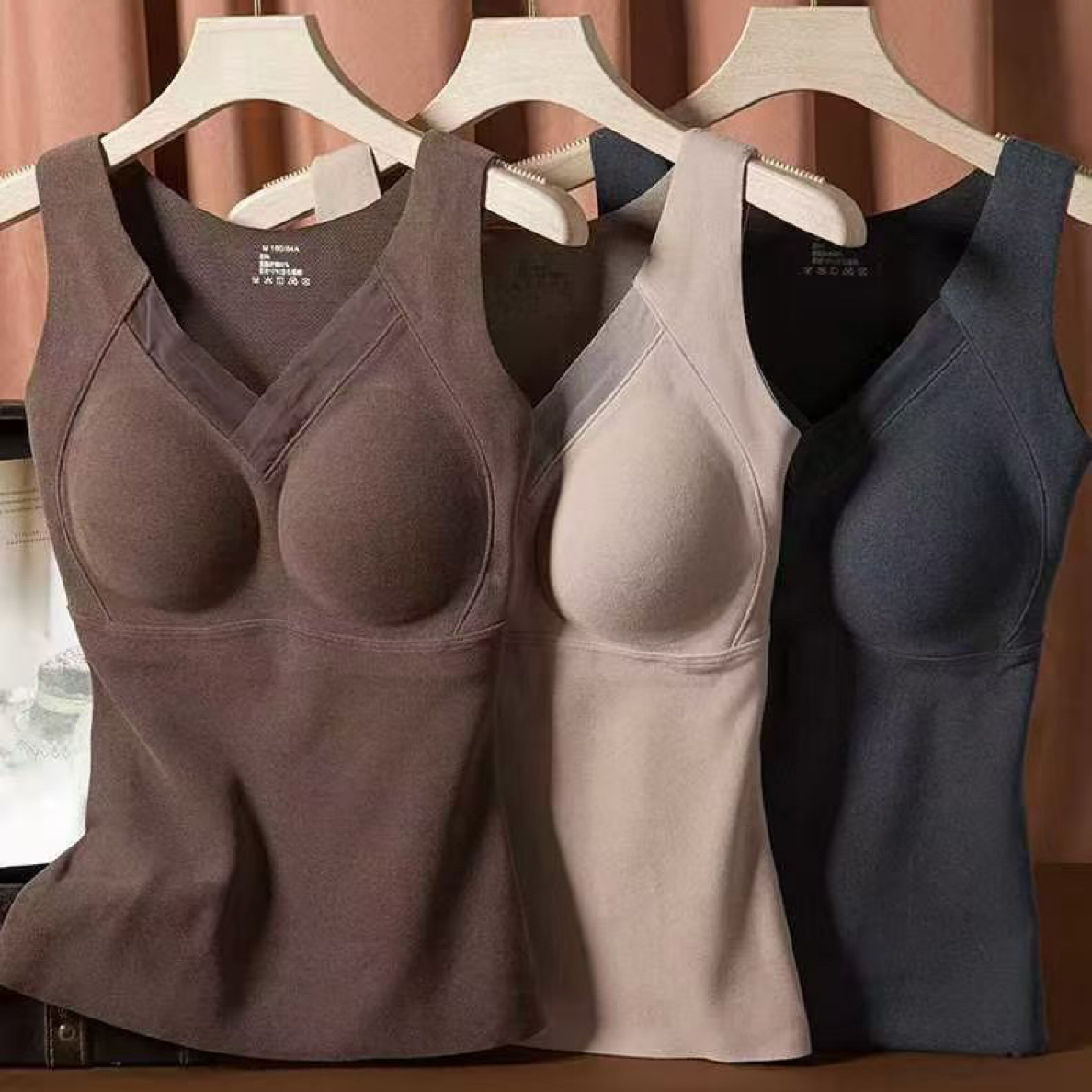 #8803石墨烯背心文胸秋冬无痕