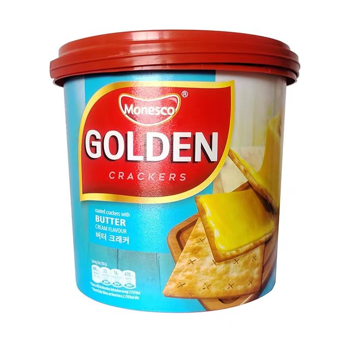 大桶装奶油味饼干2桶