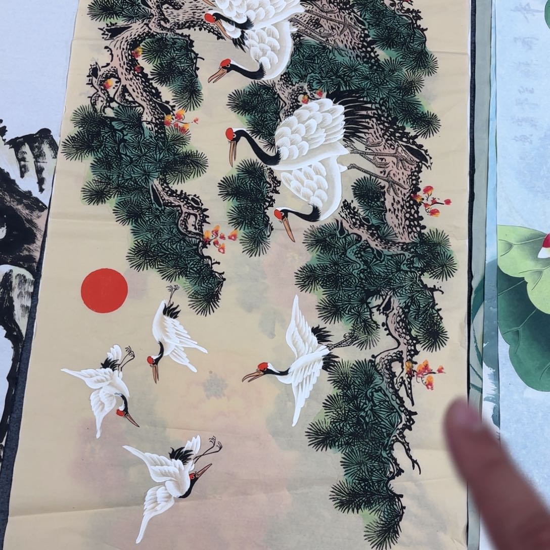 国画70/140四尺手绘 