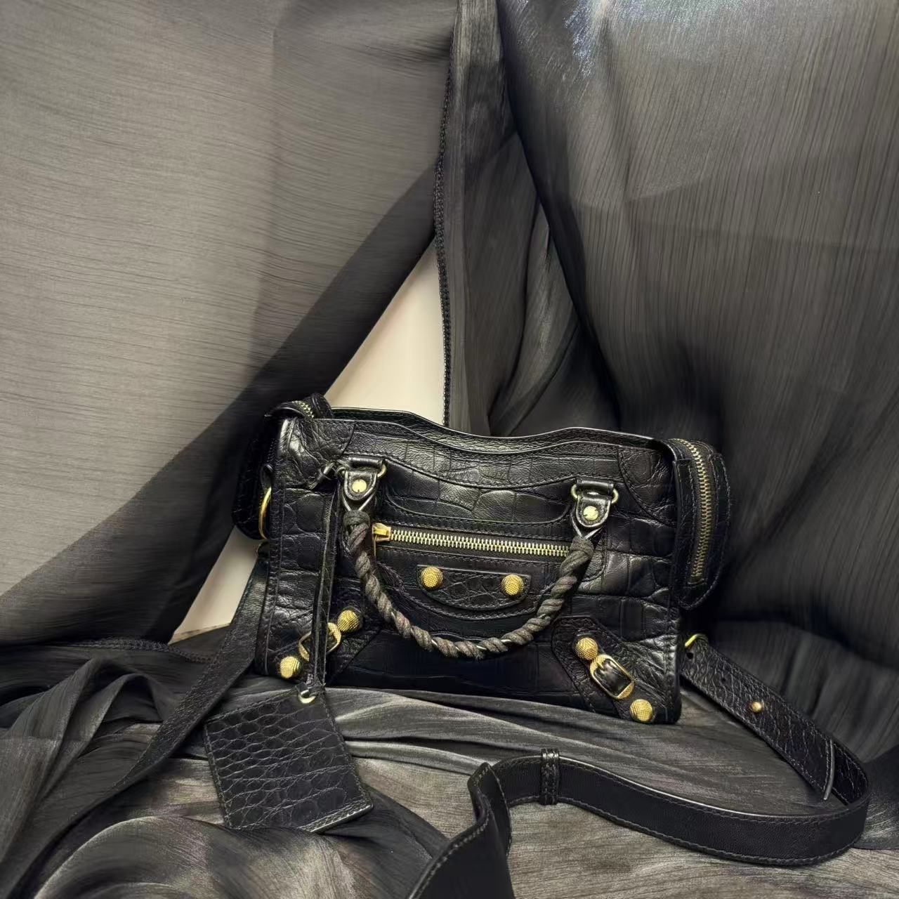 95新 Balenciaga/巴黎世家 乱乱子中古/女士/单肩包/102563