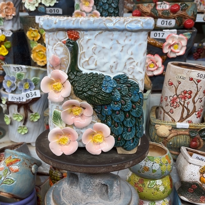 紫砂花盆粗陶材质多肉花盆