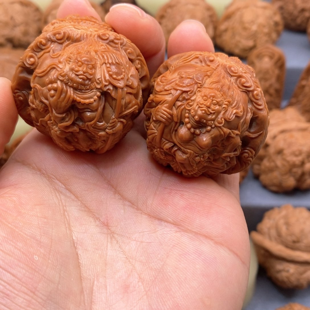 核桃手串/手链?***远黄财金蝉