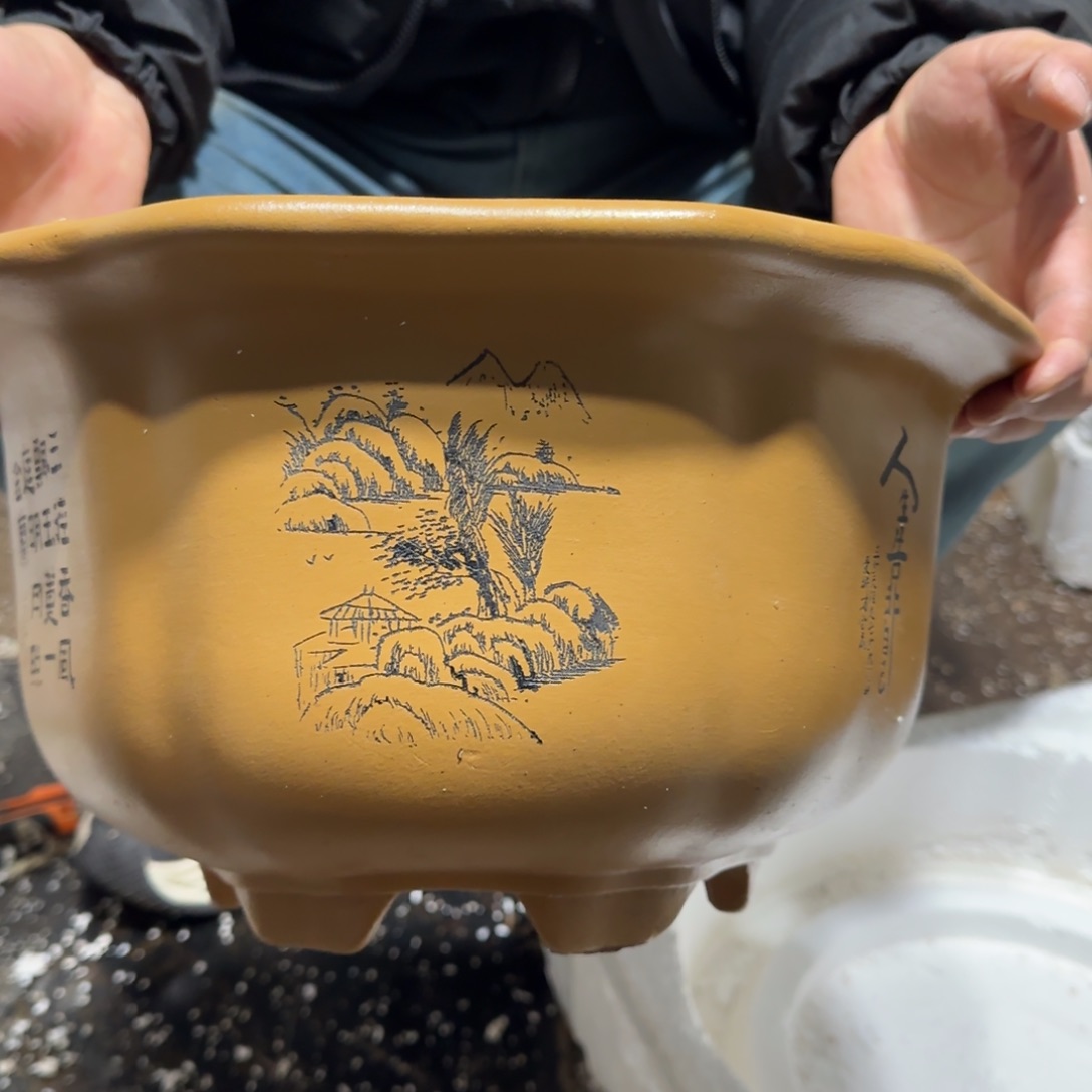 紫砂花盆口径27.15口径