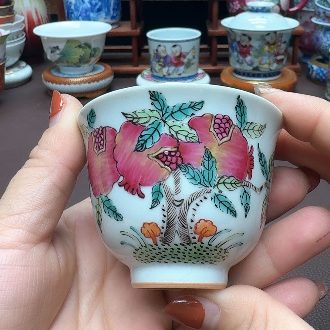 瓷片景德镇仿古手工制作精品展示