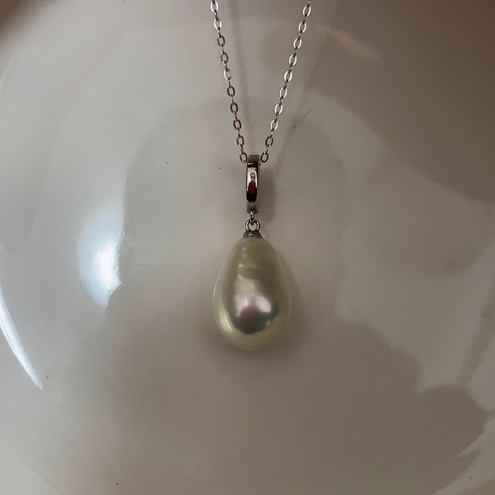 吊坠(赠链)淡水珍珠银S925镶嵌