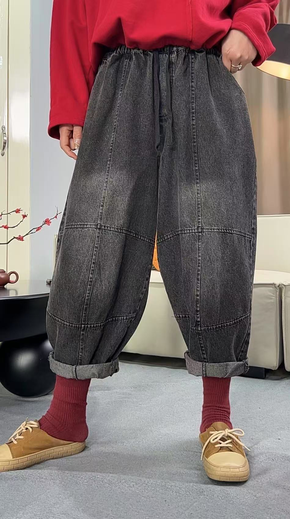 春季时尚休闲潮酷百搭水洗炒色牛仔裤