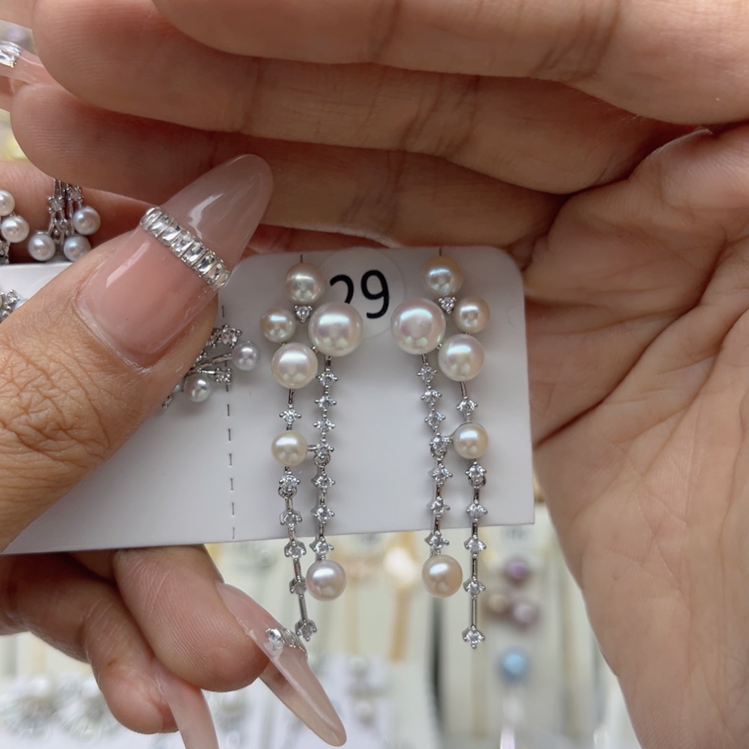 球***球合金淡水珍珠戒指