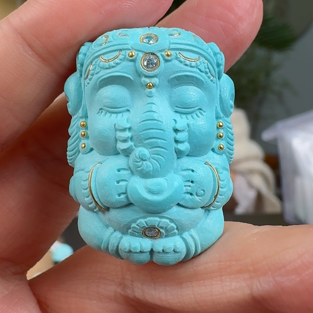 绿松石珠宝奇石未镶嵌喜***0