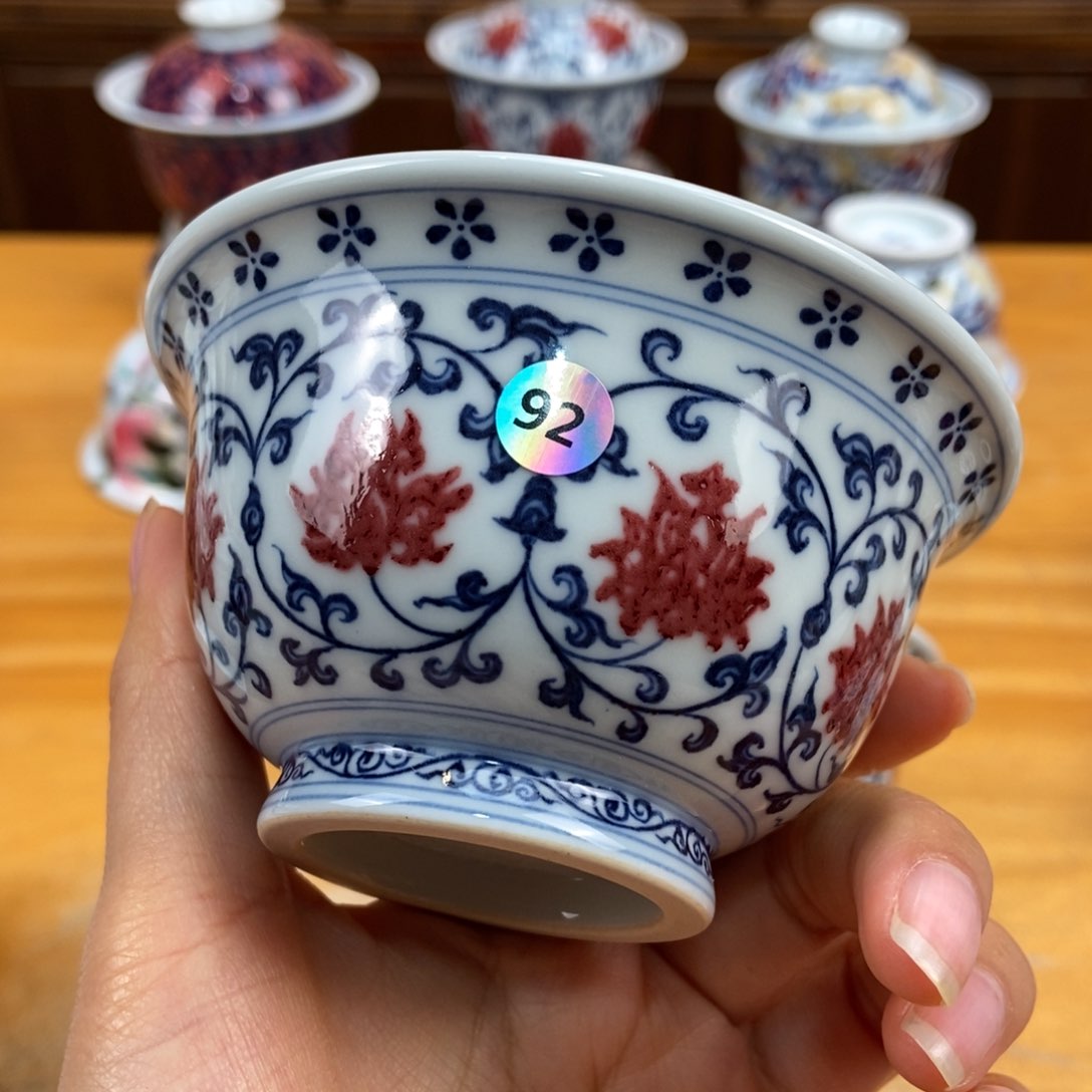 手绘现代茶具非古董