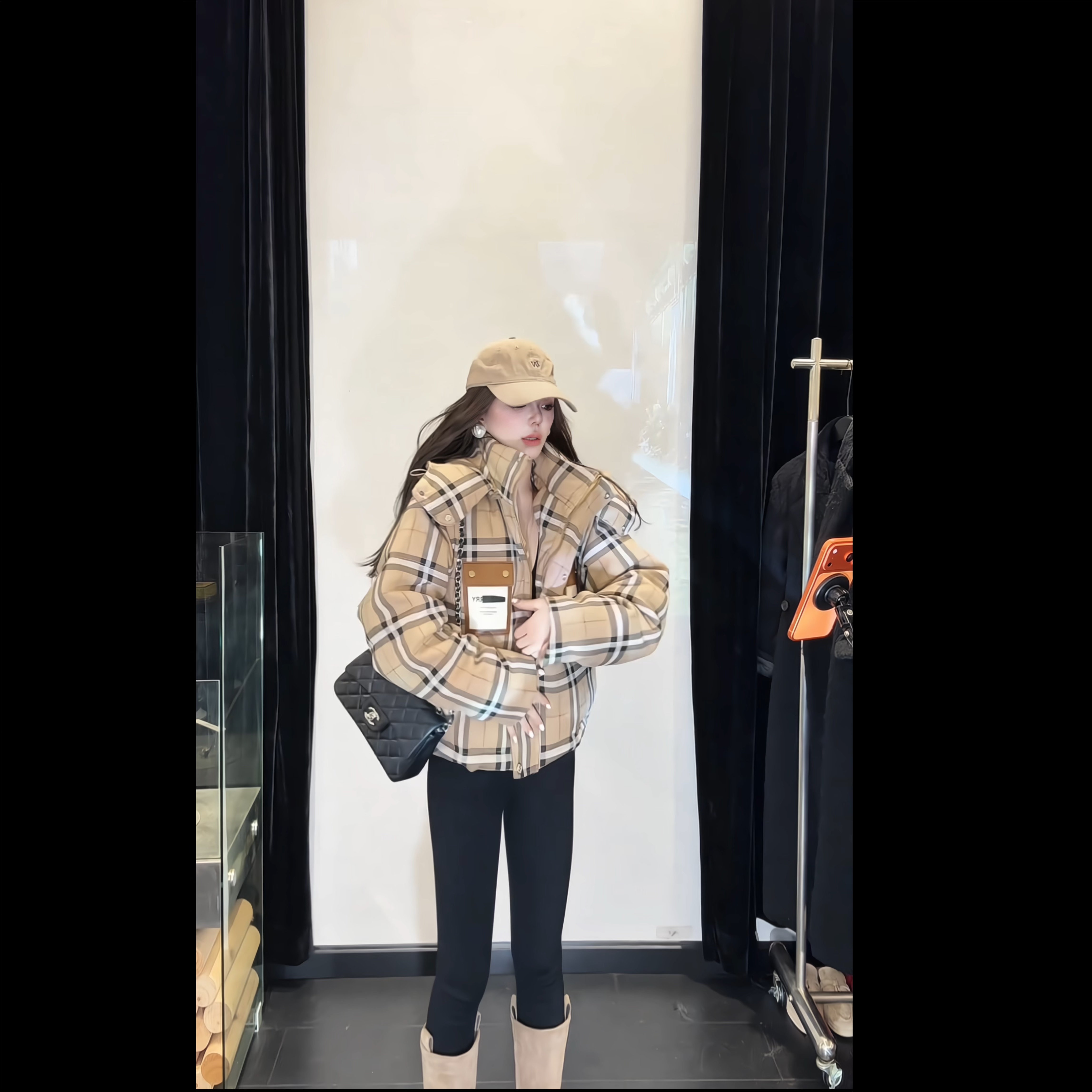 XIA.【布瑞】短款连帽白鸭绒保暖冬季外套【5993】