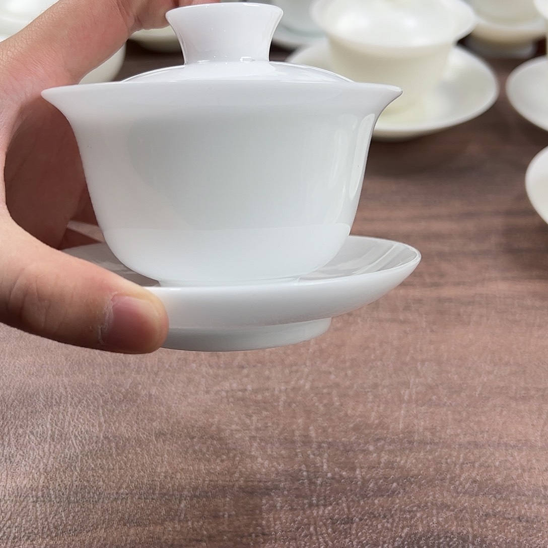 譕白万*王德化白瓷茶具