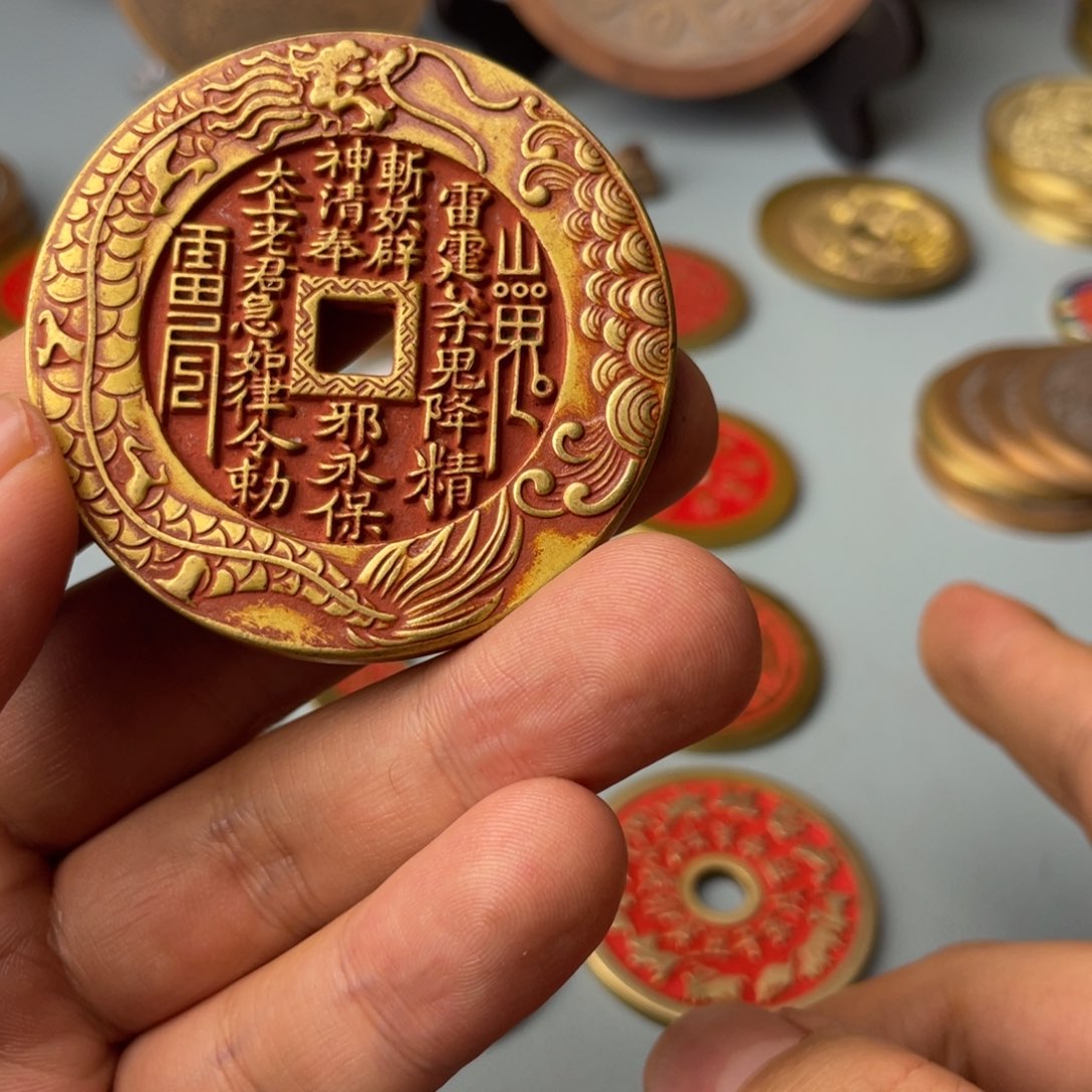 铜现代仿制工艺文创铜币 