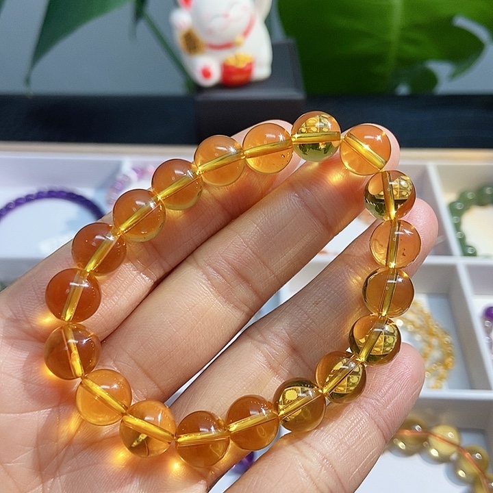 水晶手链未镶嵌黄水晶