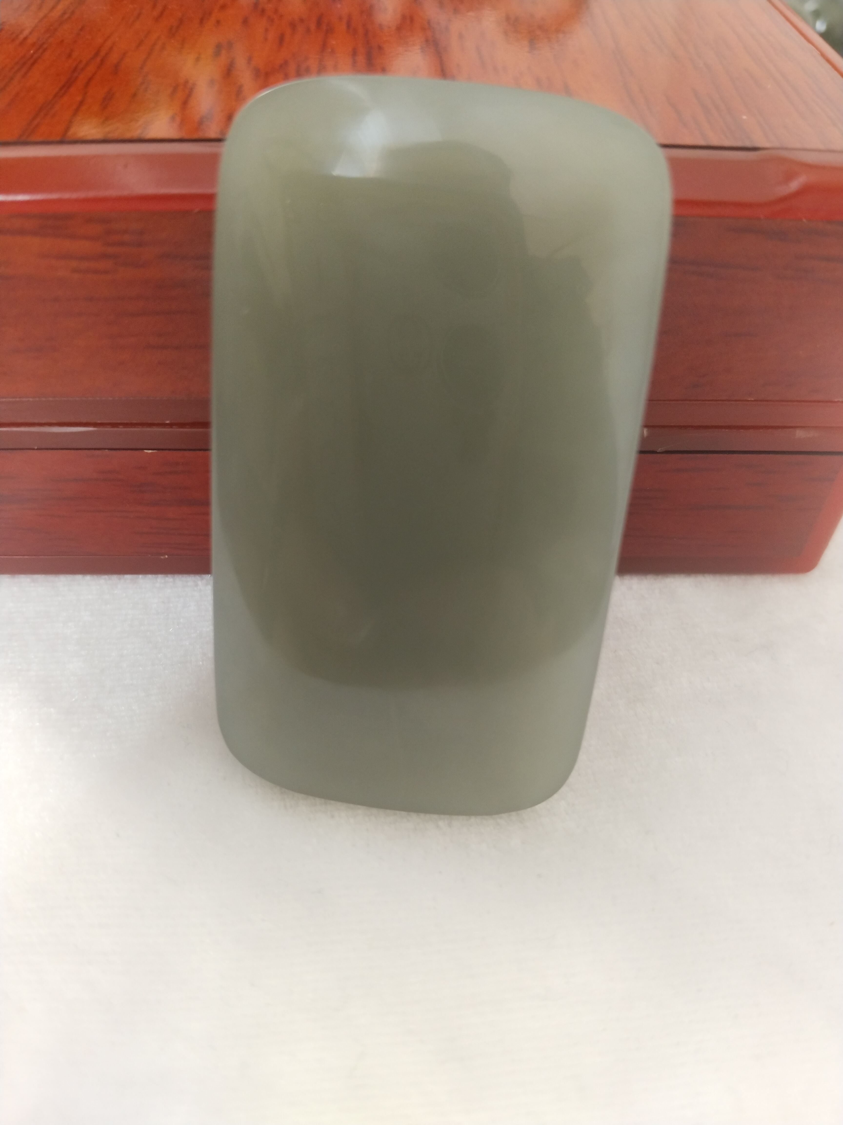 和田玉无事牌吊坠宽33高60厚11.5