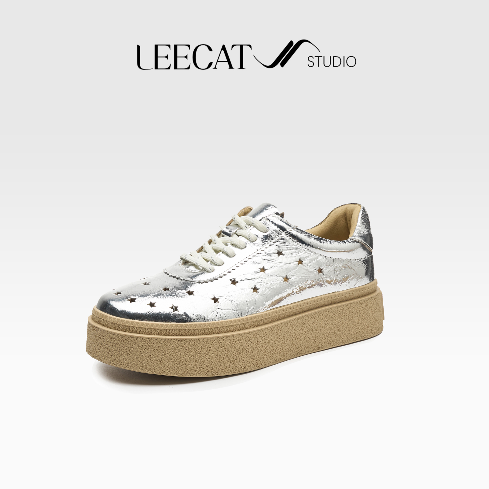 LeeCat Studio | 夏季新款增高透气休闲鞋百搭镂空女鞋LES25A0246