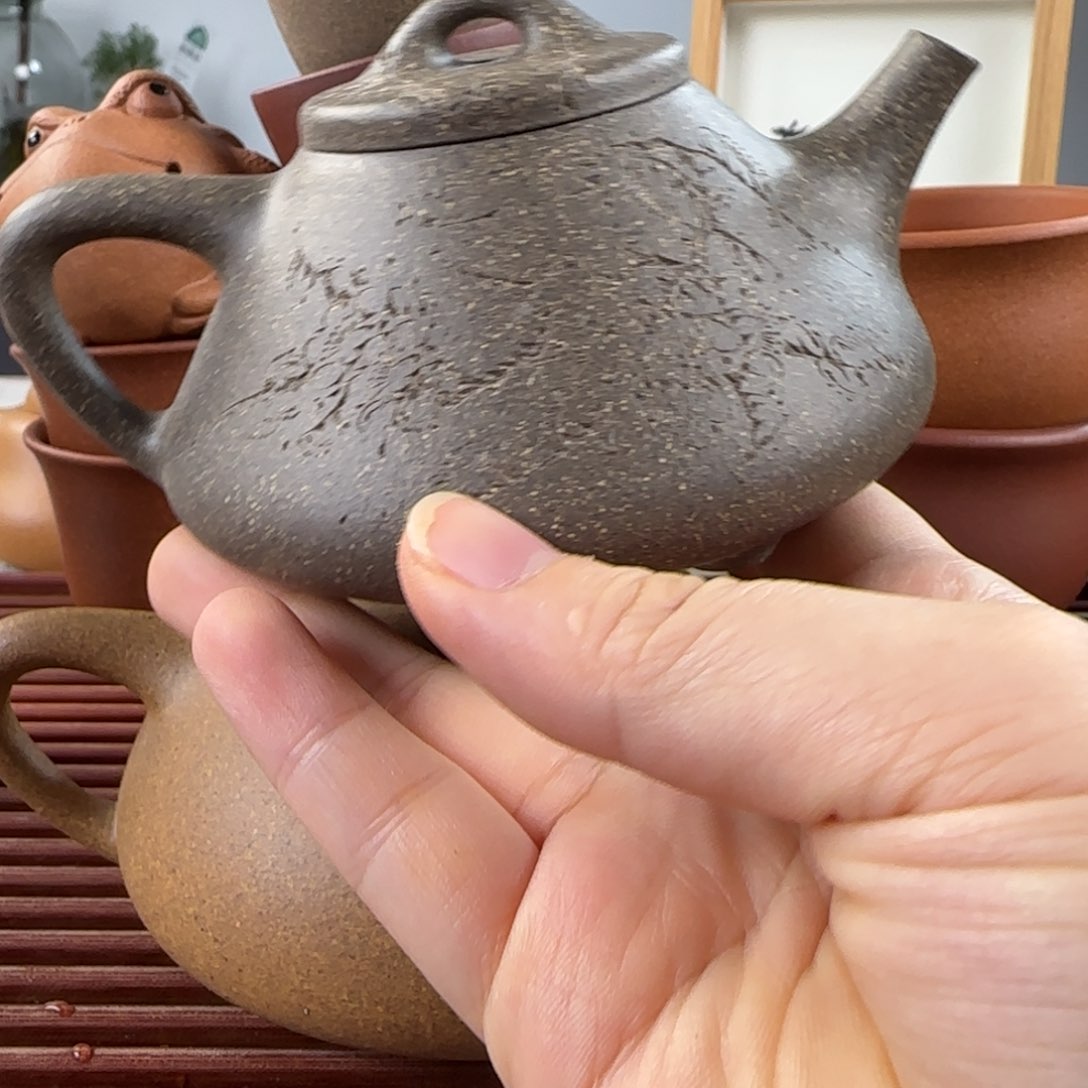 紫砂茶壶k**i微瑕青段