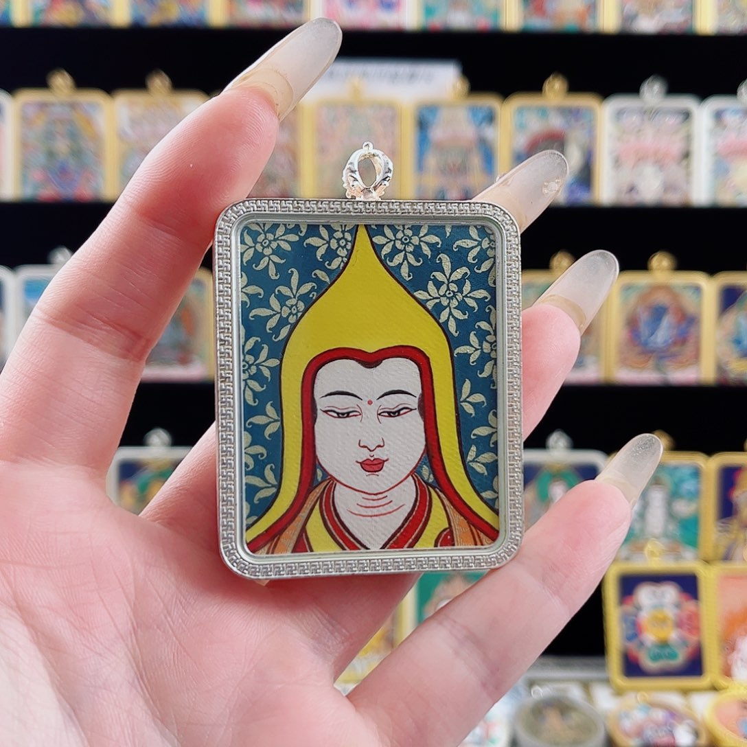 吊坠宗喀巴 纯手绘