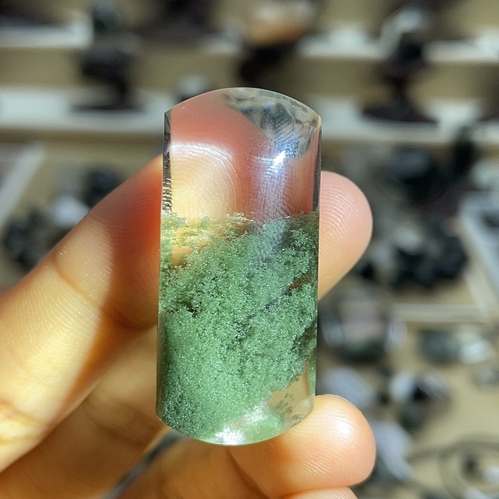 未镶嵌颈饰水晶新货绿幽灵定制