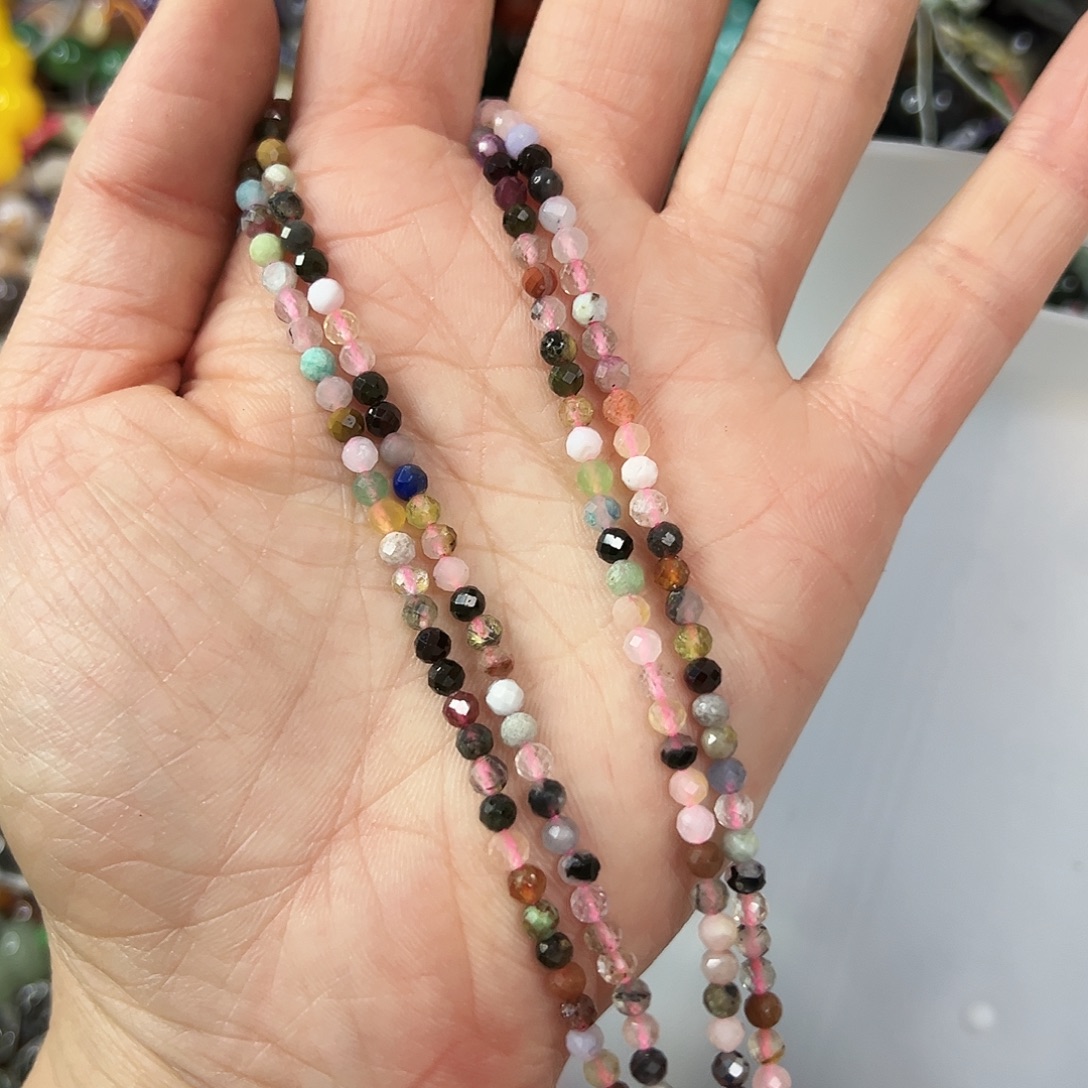 玛瑙/玉髓未镶嵌珠宝半成品，卡3多宝2条