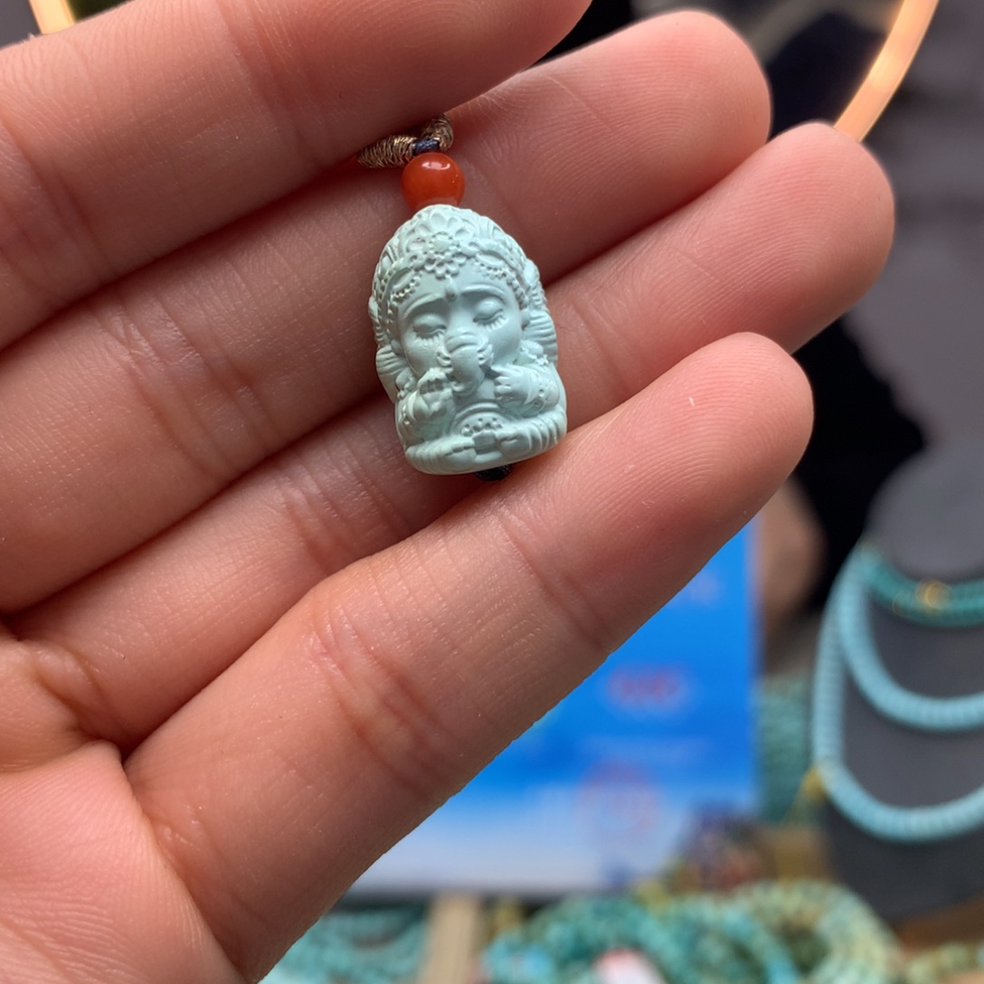 绿松石挂件未镶嵌