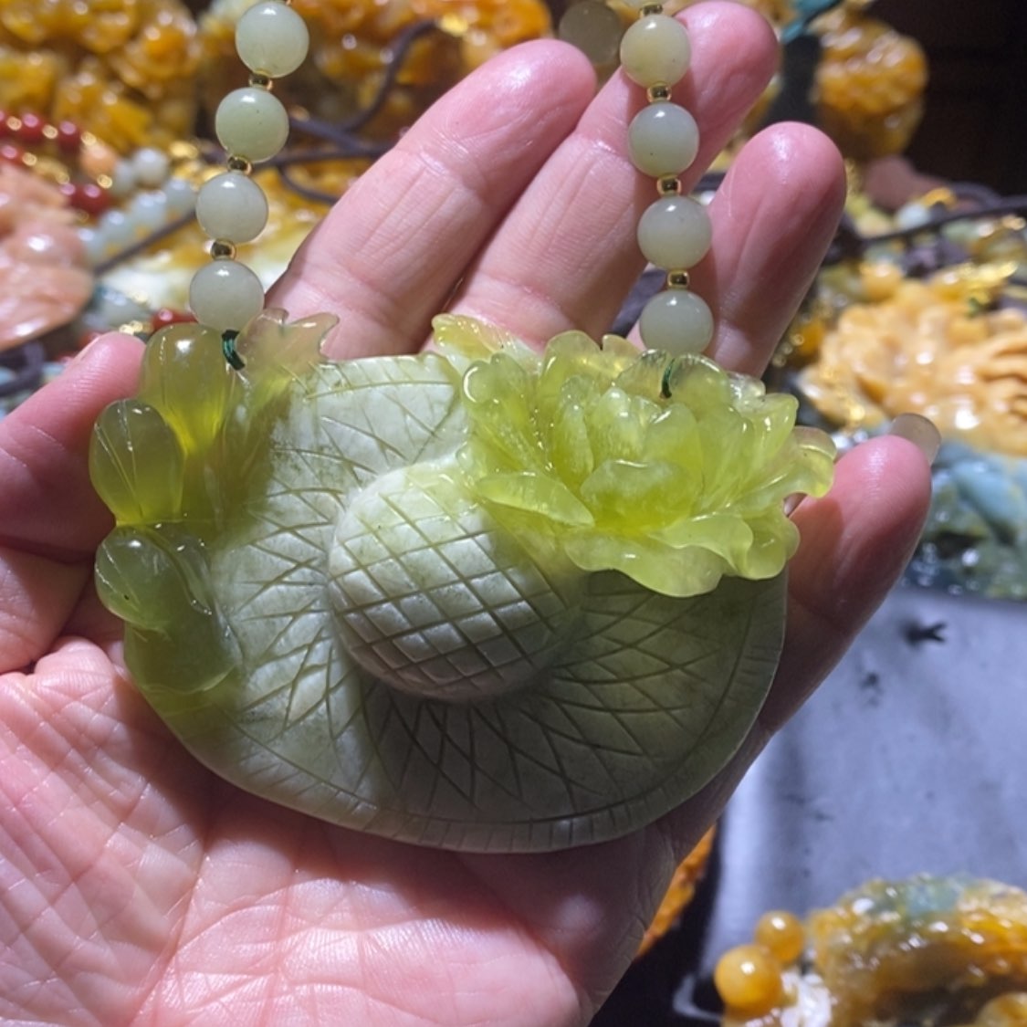 【闪购商品】岫玉毛衣链未镶嵌