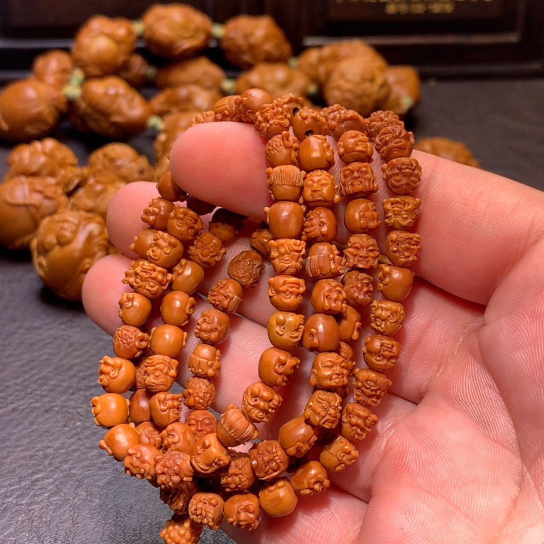 【闪购商品】橄榄核手串/手链待开价，108罗汉