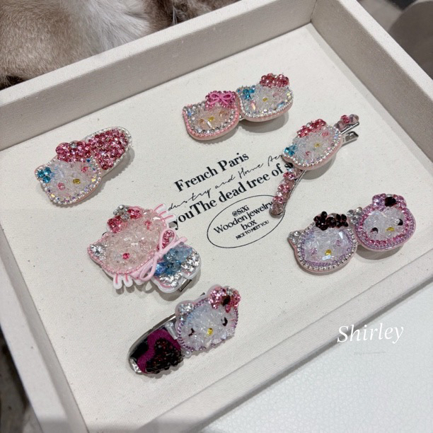 kt猫新款卡子～可爱边夹V02