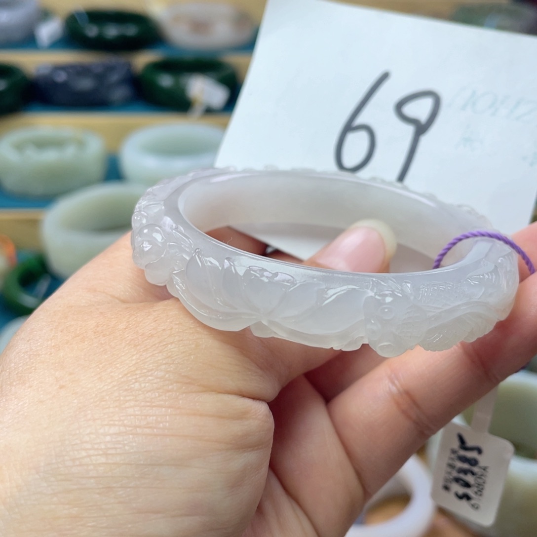 未镶嵌手镯和田玉圈口53