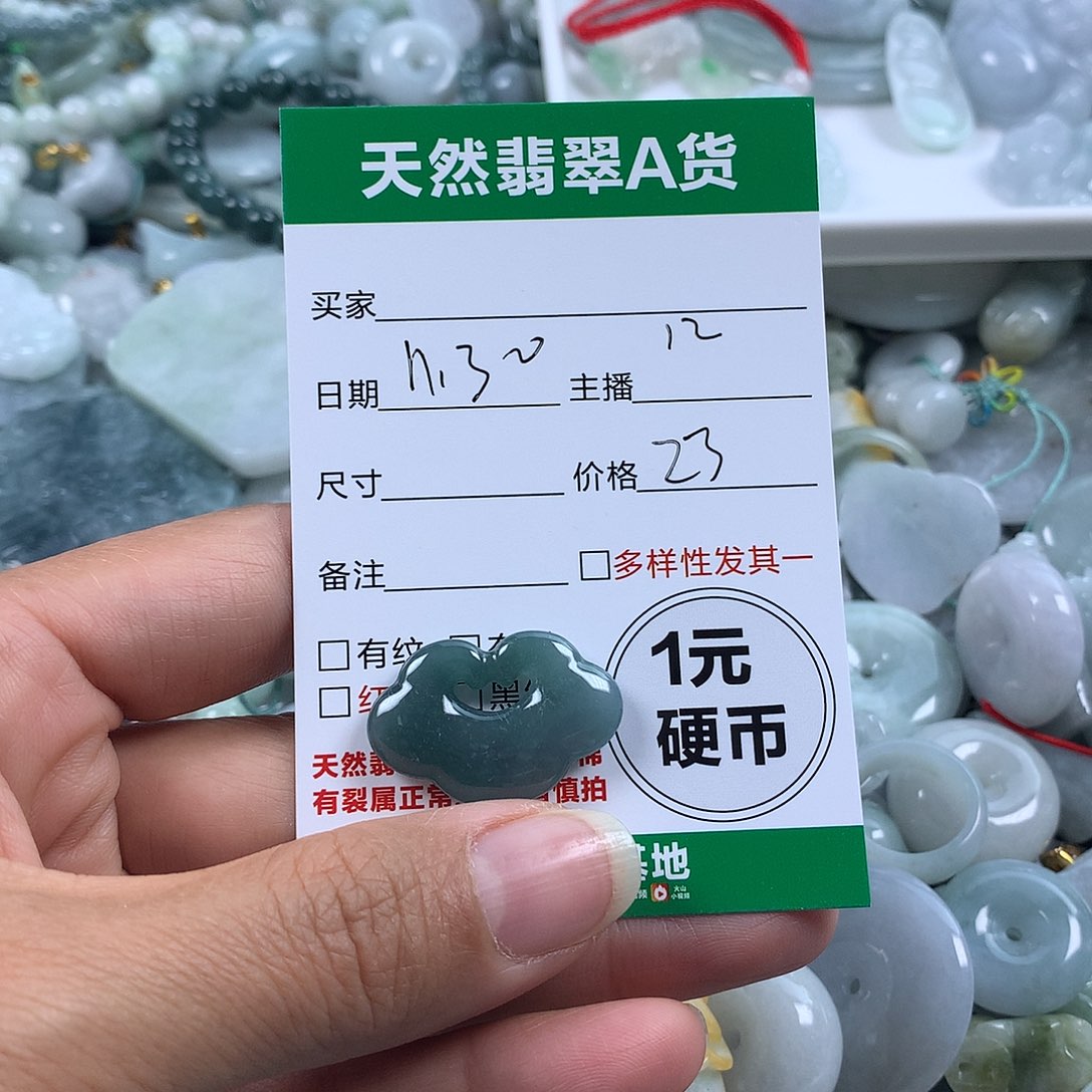 翡翠未镶嵌吊坠(不含链)