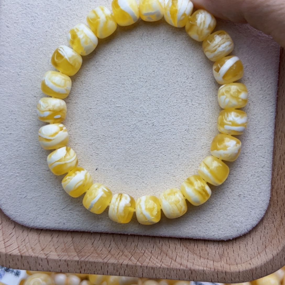 琥珀手链未镶嵌山***12.82克