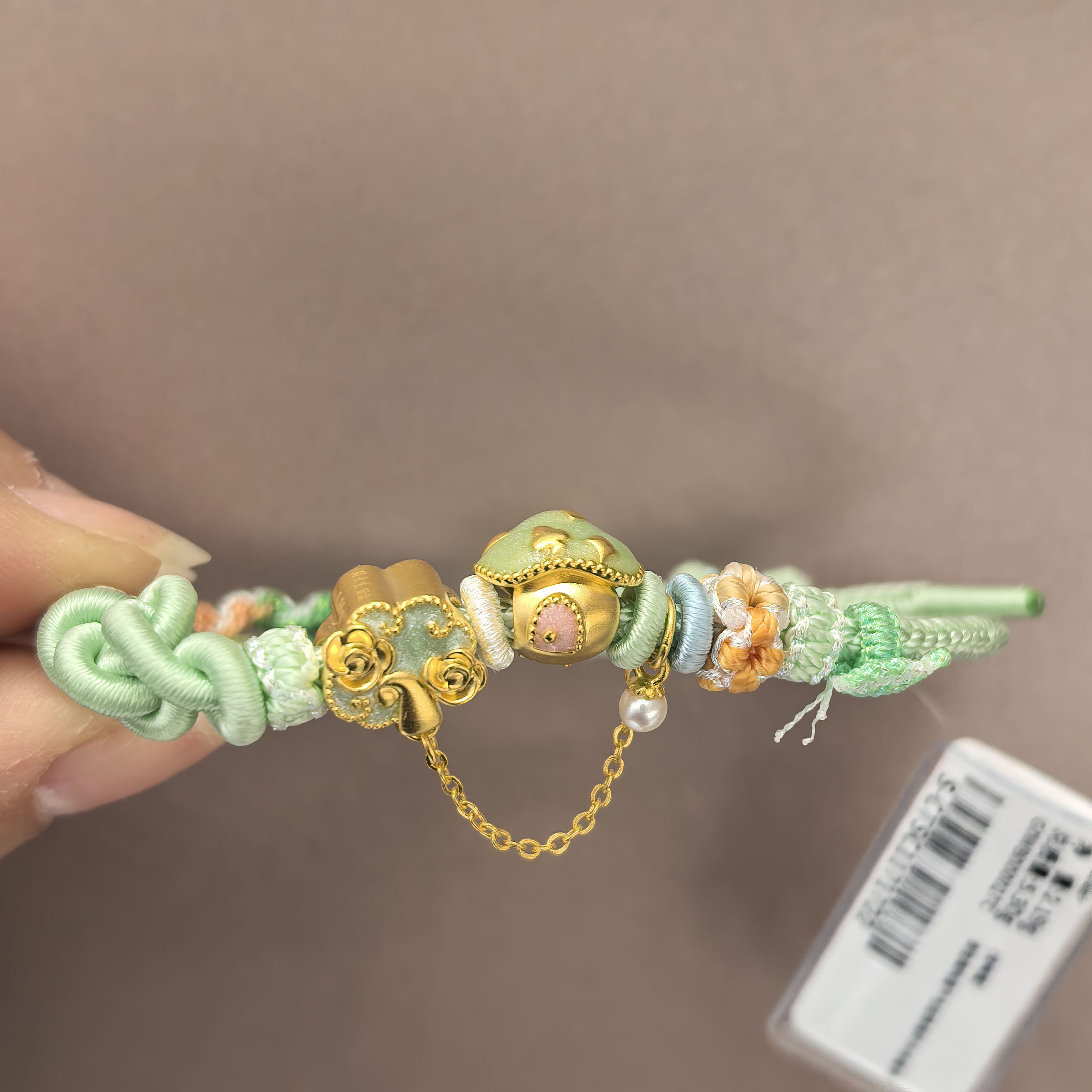 周大生足金腕美串珠