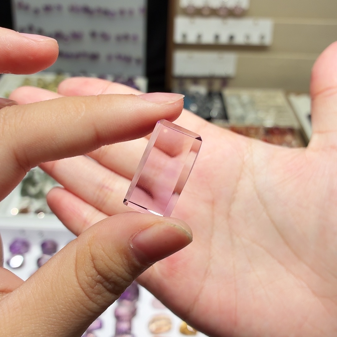 吊坠(不含链)未镶嵌水晶紫水 无事牌 打孔定制不退换