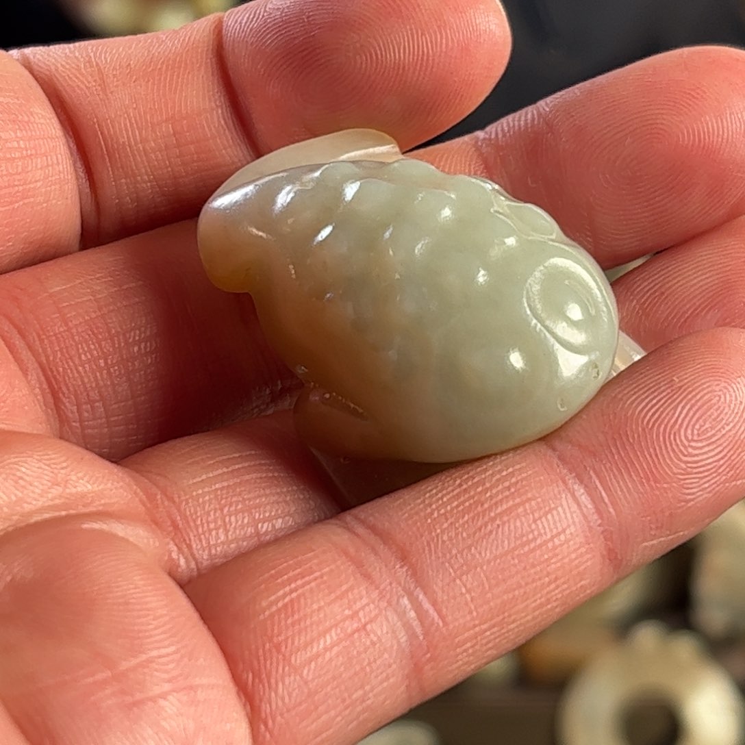 和田玉挂件未镶嵌雷*