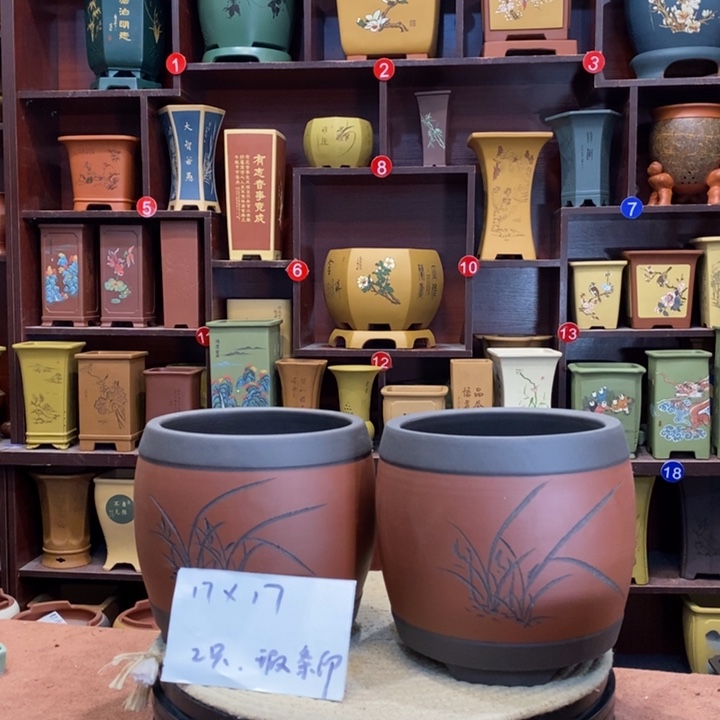 紫砂花盆紫砂作品