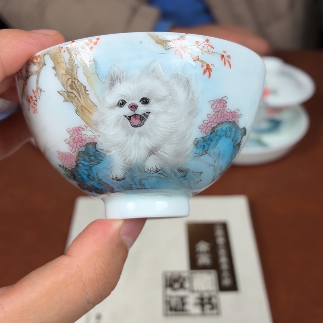 杯子瓷瓷姑娘景德镇陶瓷艺术