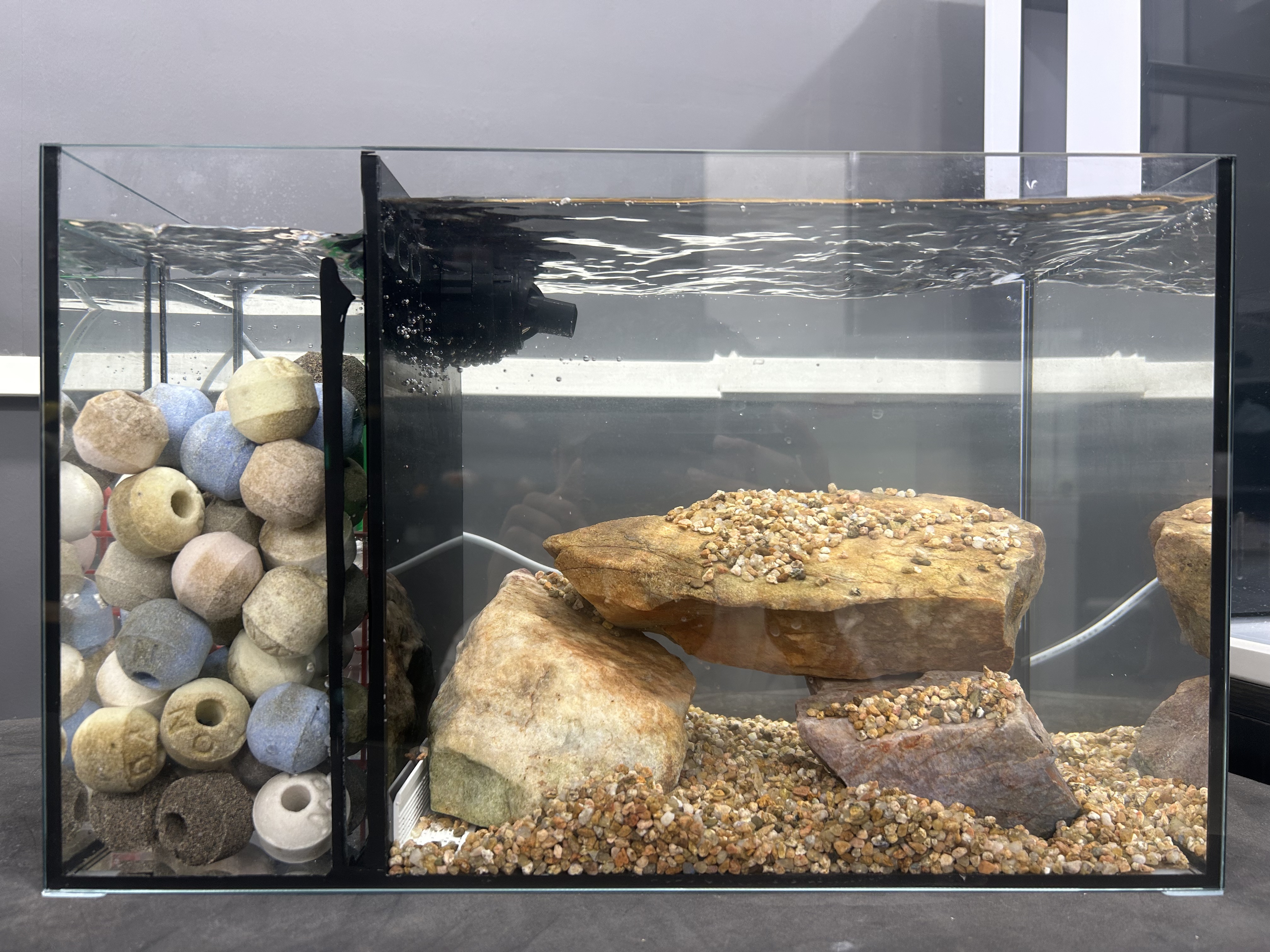 30长侧滤鱼缸家用小型系统鱼缸 磕角 破损不补发