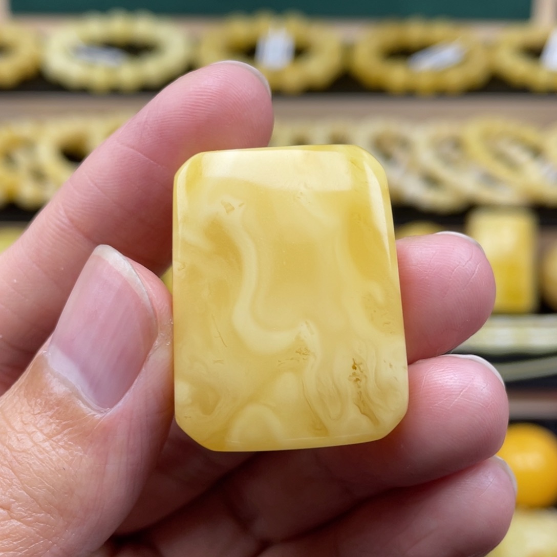 琥珀裸石未镶嵌琥珀蜜蜡