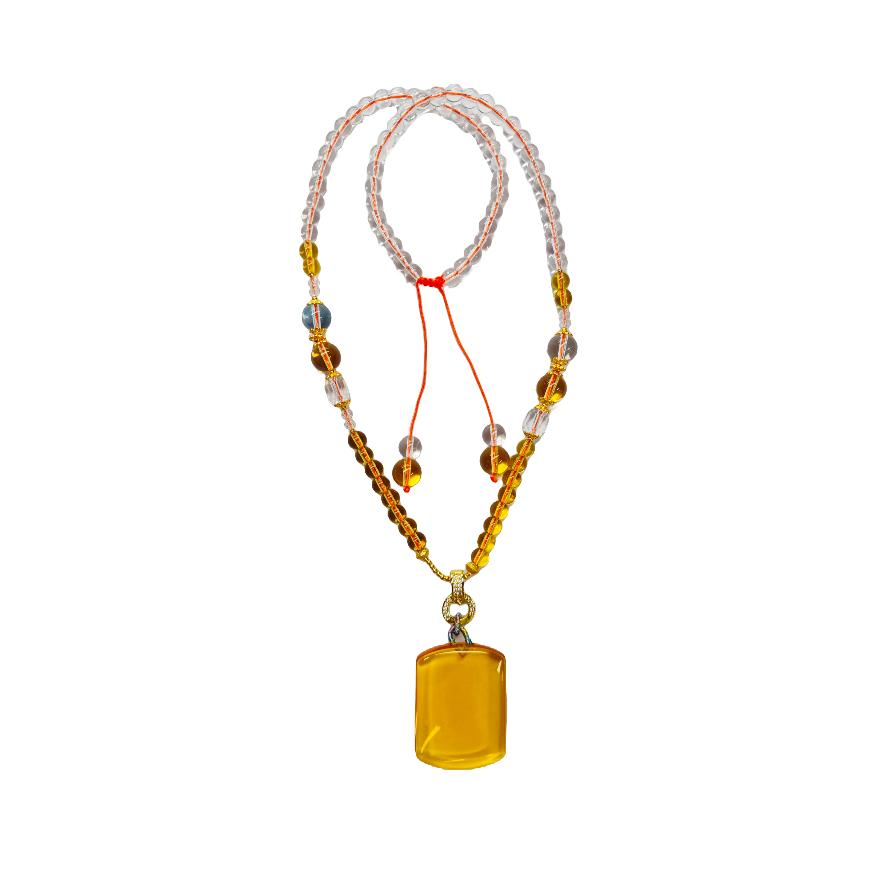 柠檬黄塔无事牌项链E11-02赠礼盒(多样性发其一)