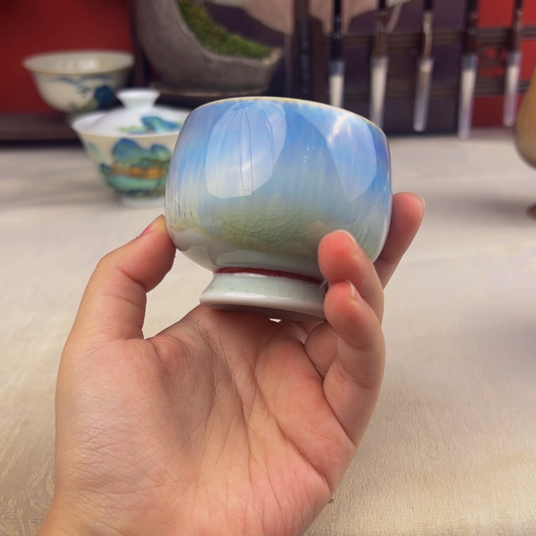 杯子纯手工柴烧主人杯