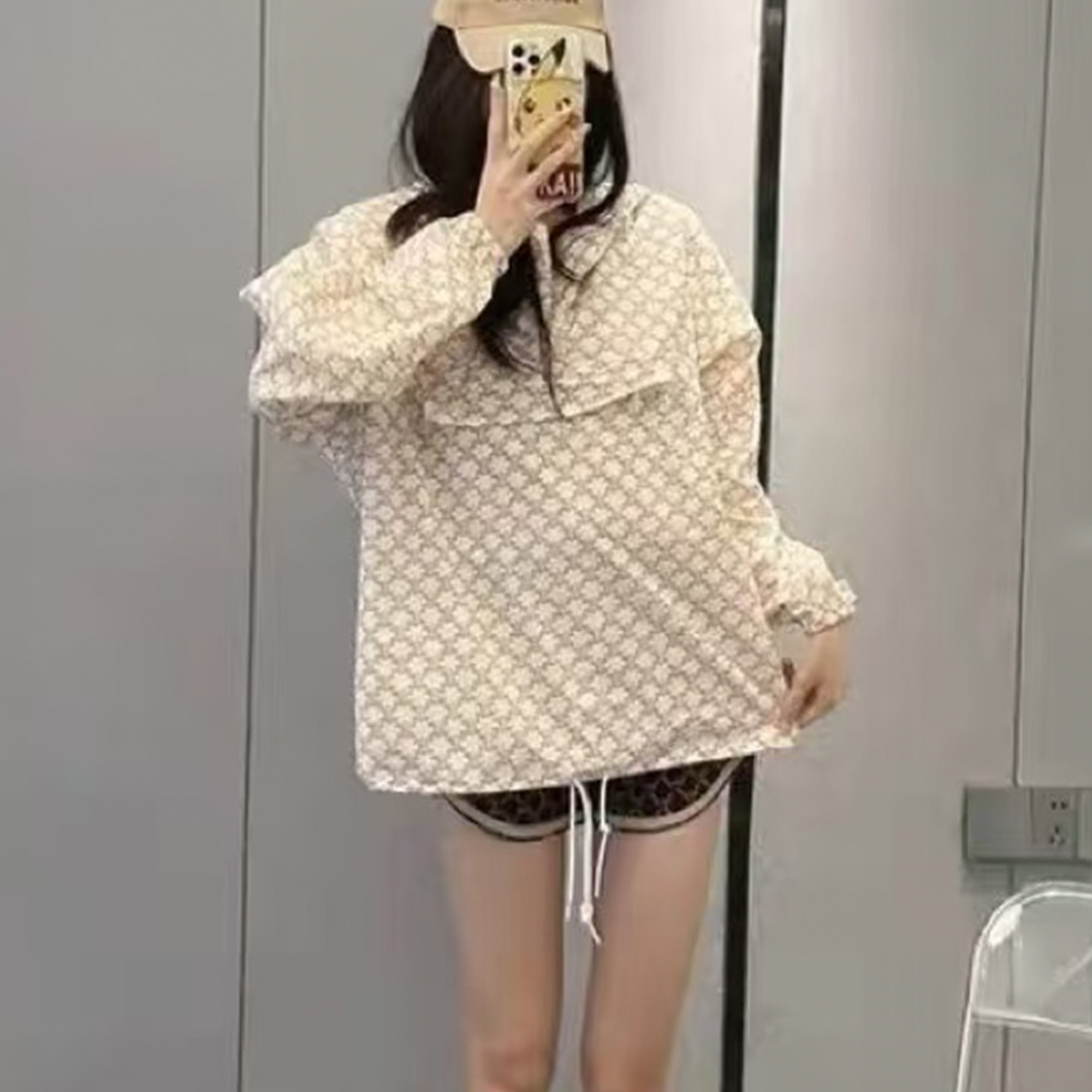 未使用 Celine/思琳 满印Logo交织字母防风夹克