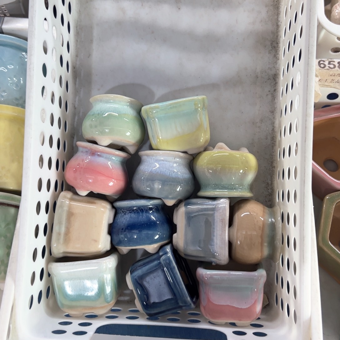 陶瓷多肉小花盆@@1986