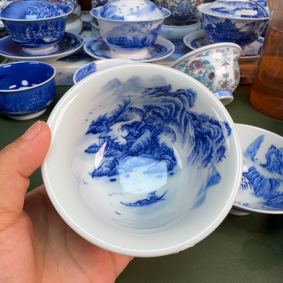 景德镇纯手绘茶具圆圆218